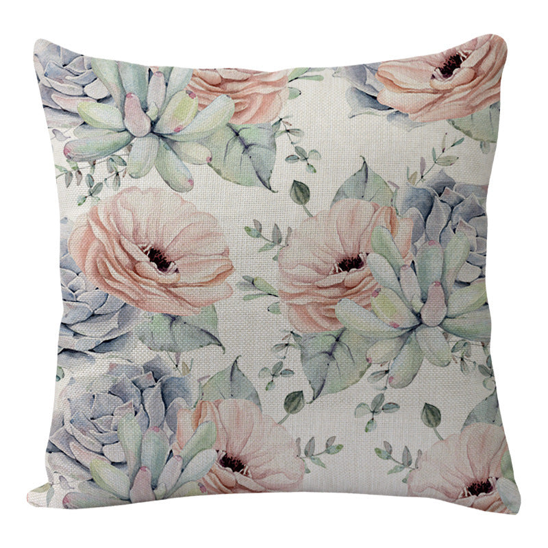Luxurious comfort cushion, with floral design