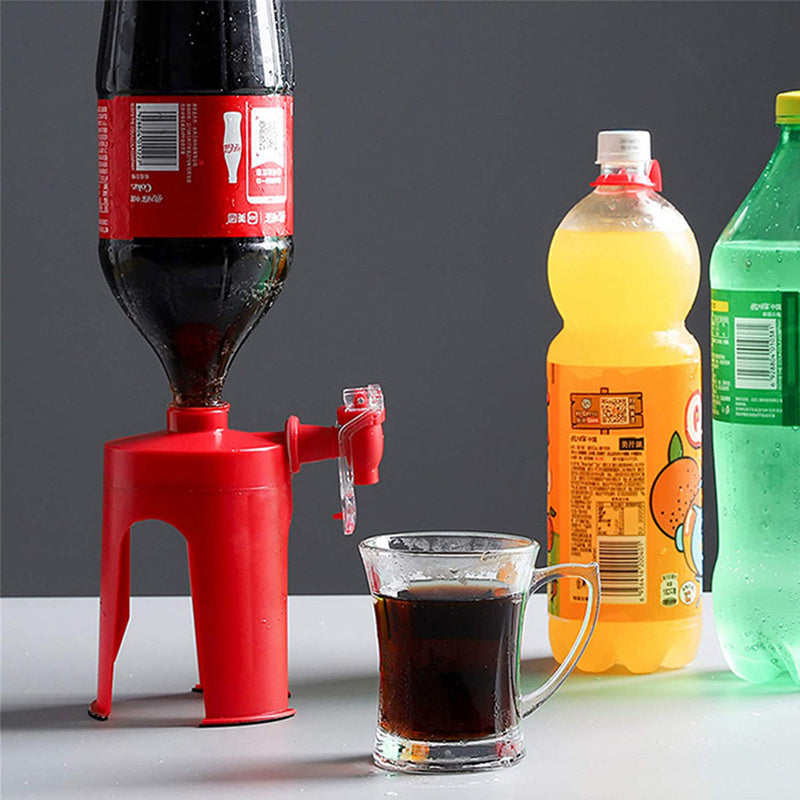 Botella dispensadora de Coca Cola al revés para agua potable, para fiestas, hogar y bar.