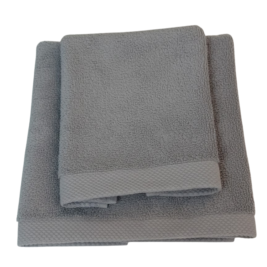 Set Asciugamani e Ospite Koet Tinta Unita - Spugna Idrofila 550 gr/mq 