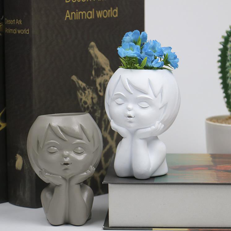 Lady Flowerpot in einem einfach schönen