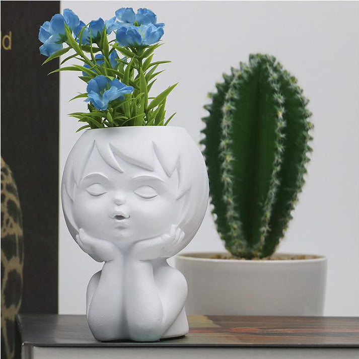 Lady Flowerpot in einem einfach schönen