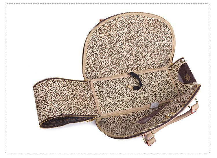 Pet Bag Excellent Travel Faux Leather Durable Anti-squeeze