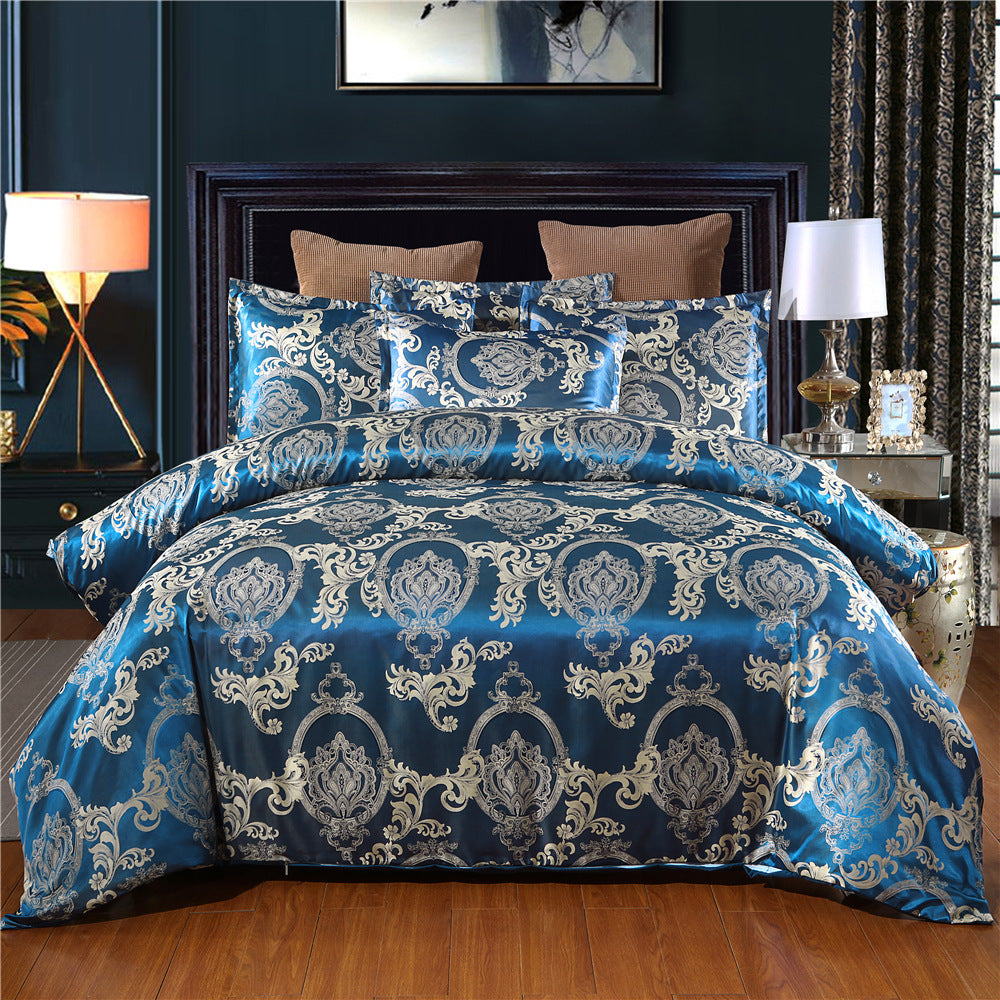 Bedding set Jacquard quilt cover pillowcase