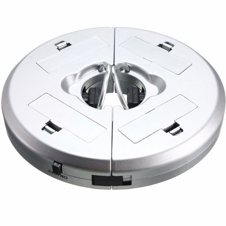 Lámpara de sombrilla con luz LED para jardín y playa.