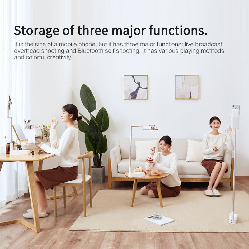 Soporte para teléfono móvil con control remoto Bluetooth.