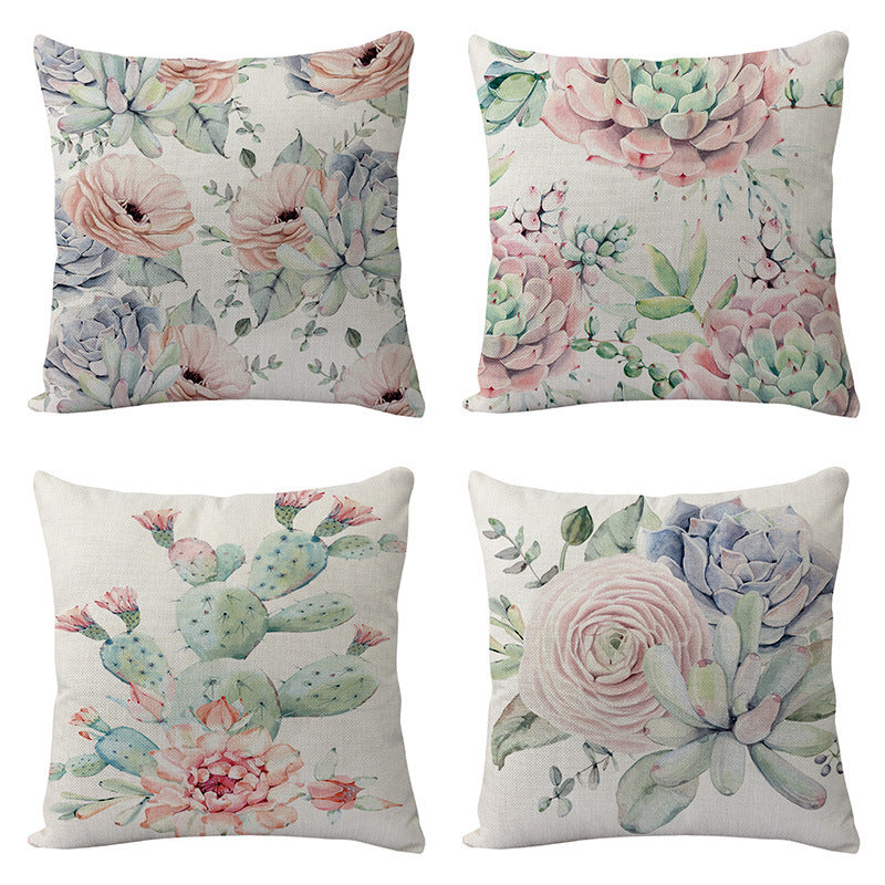Luxurious comfort cushion, with floral design