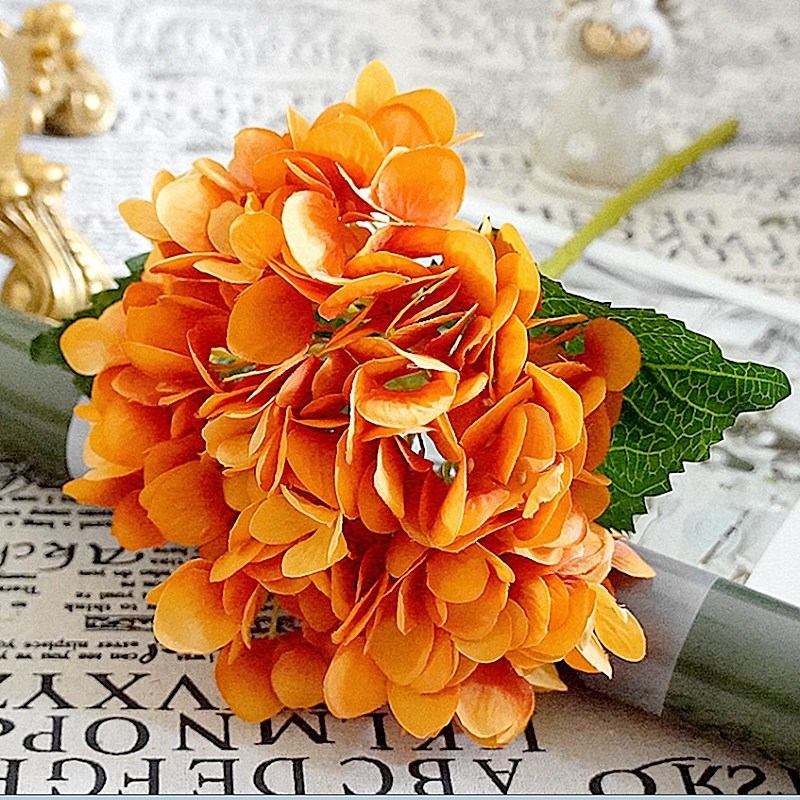 Hortensia de seda, flores artificiales