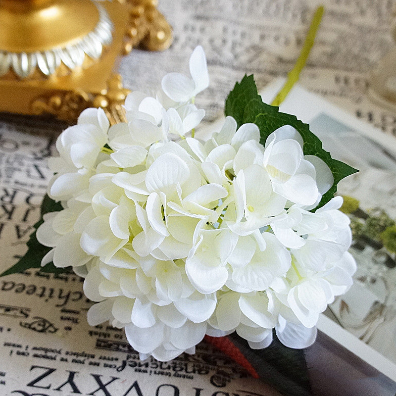 Hortensia de seda, flores artificiales