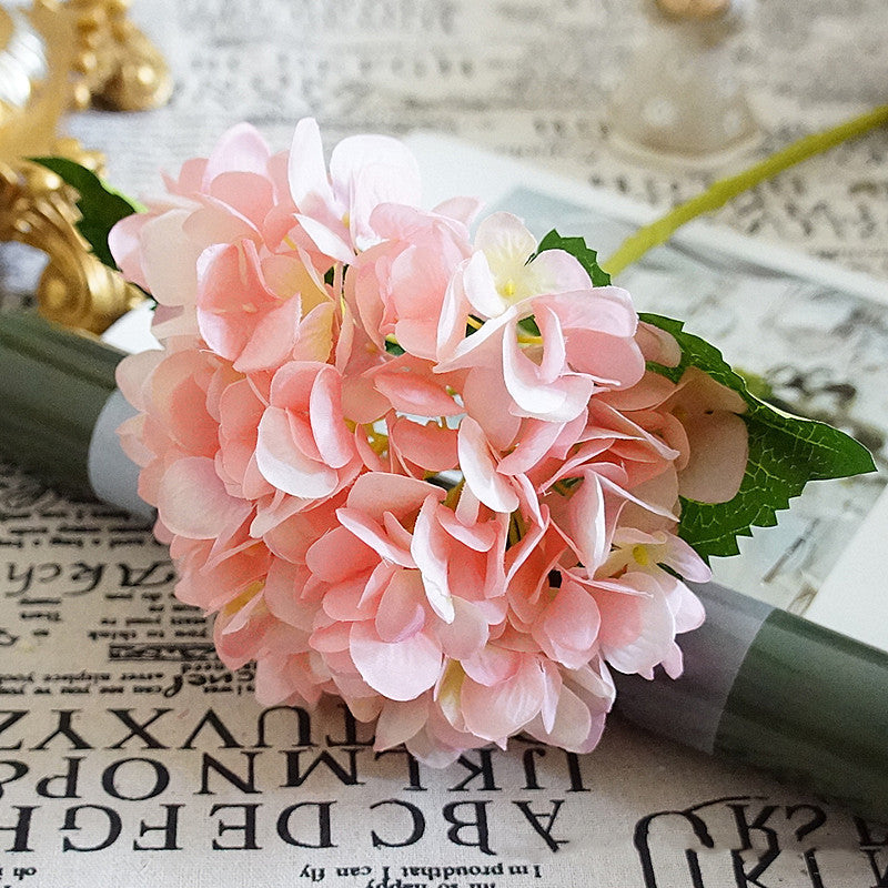 Hortensia de seda, flores artificiales