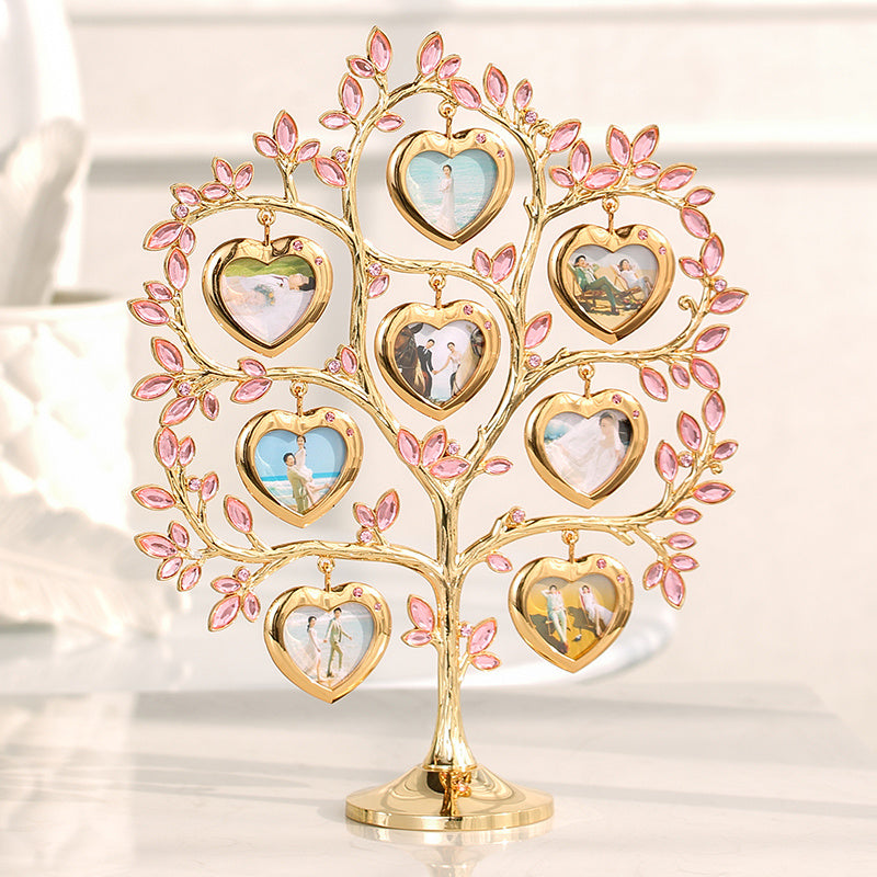 Rhinestone Family Tree Photo Frame Tree Memorial Day Gift