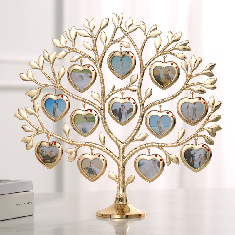 Rhinestone Family Tree Photo Frame Tree Memorial Day Gift