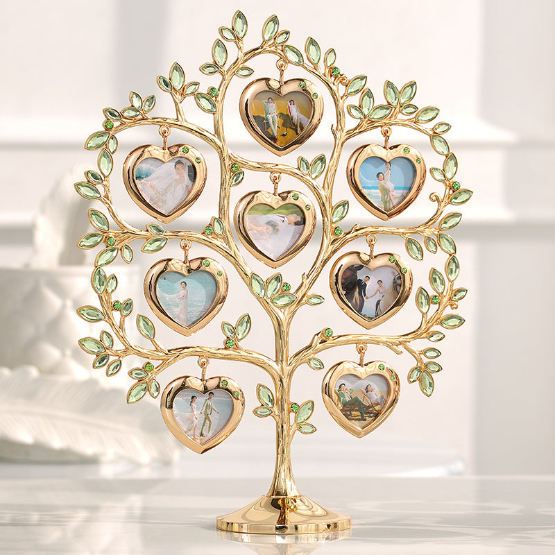 Rhinestone Family Tree Photo Frame Tree Memorial Day Gift