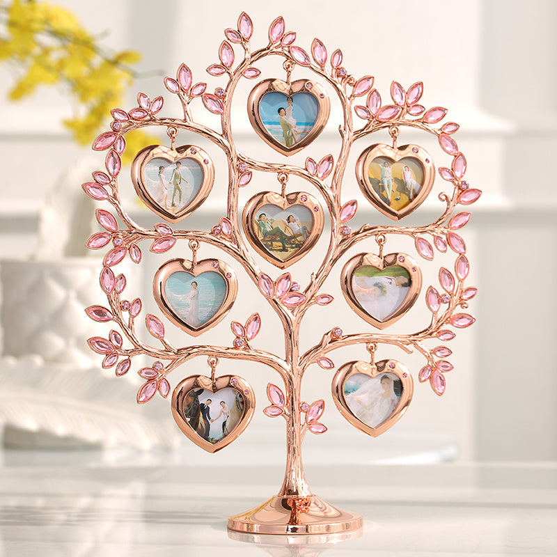 Rhinestone Family Tree Photo Frame Tree Memorial Day Gift