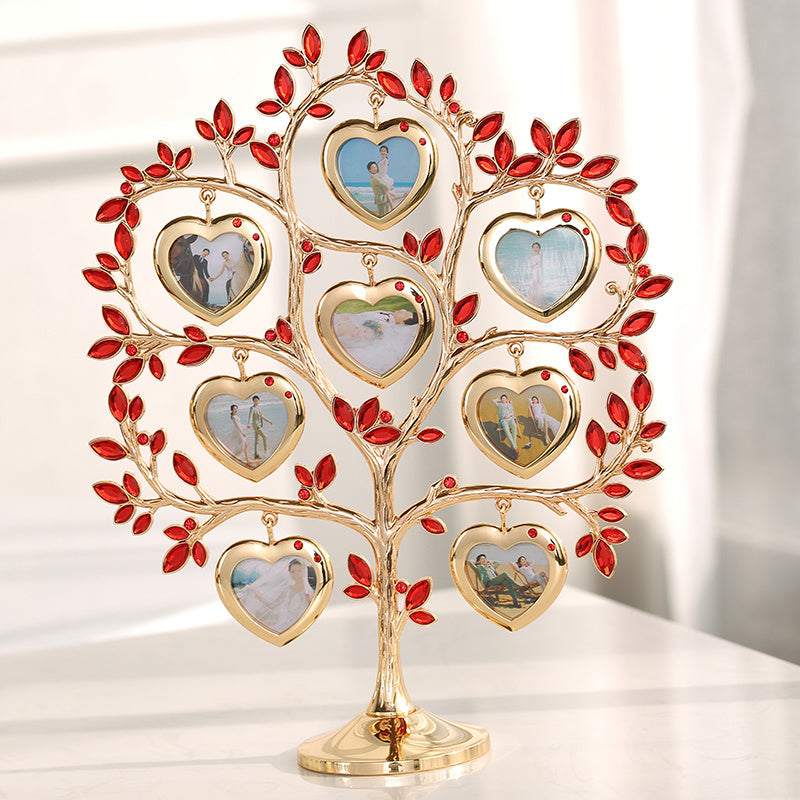 Rhinestone Family Tree Photo Frame Tree Memorial Day Gift