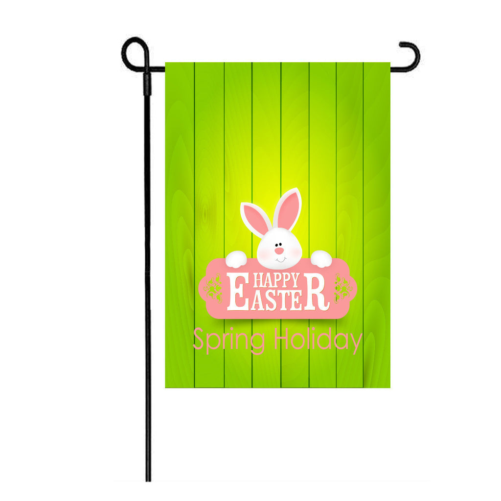 Burlap Easter Bunny Garden Flag