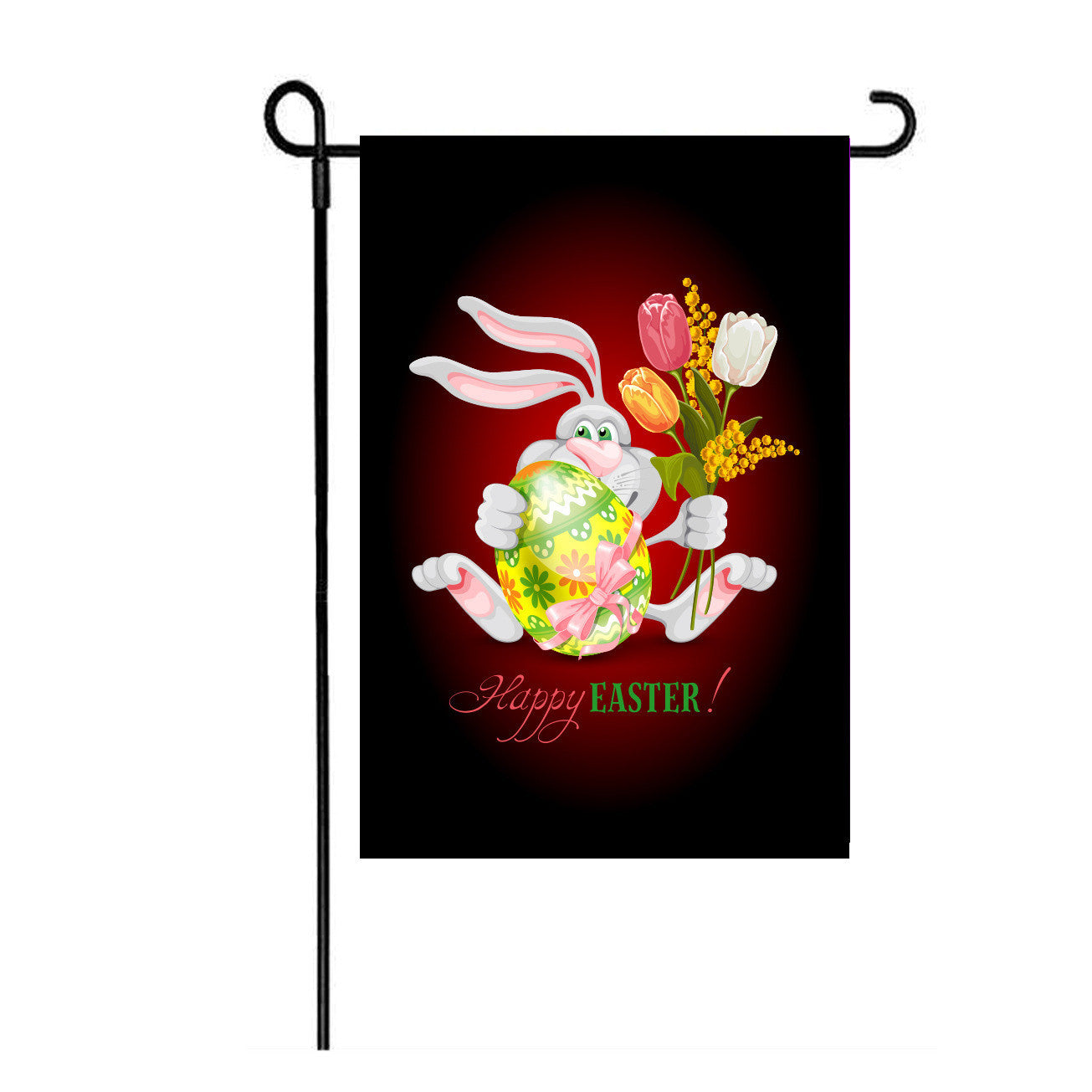 Sackleinen Osterhasen Gartenflagge