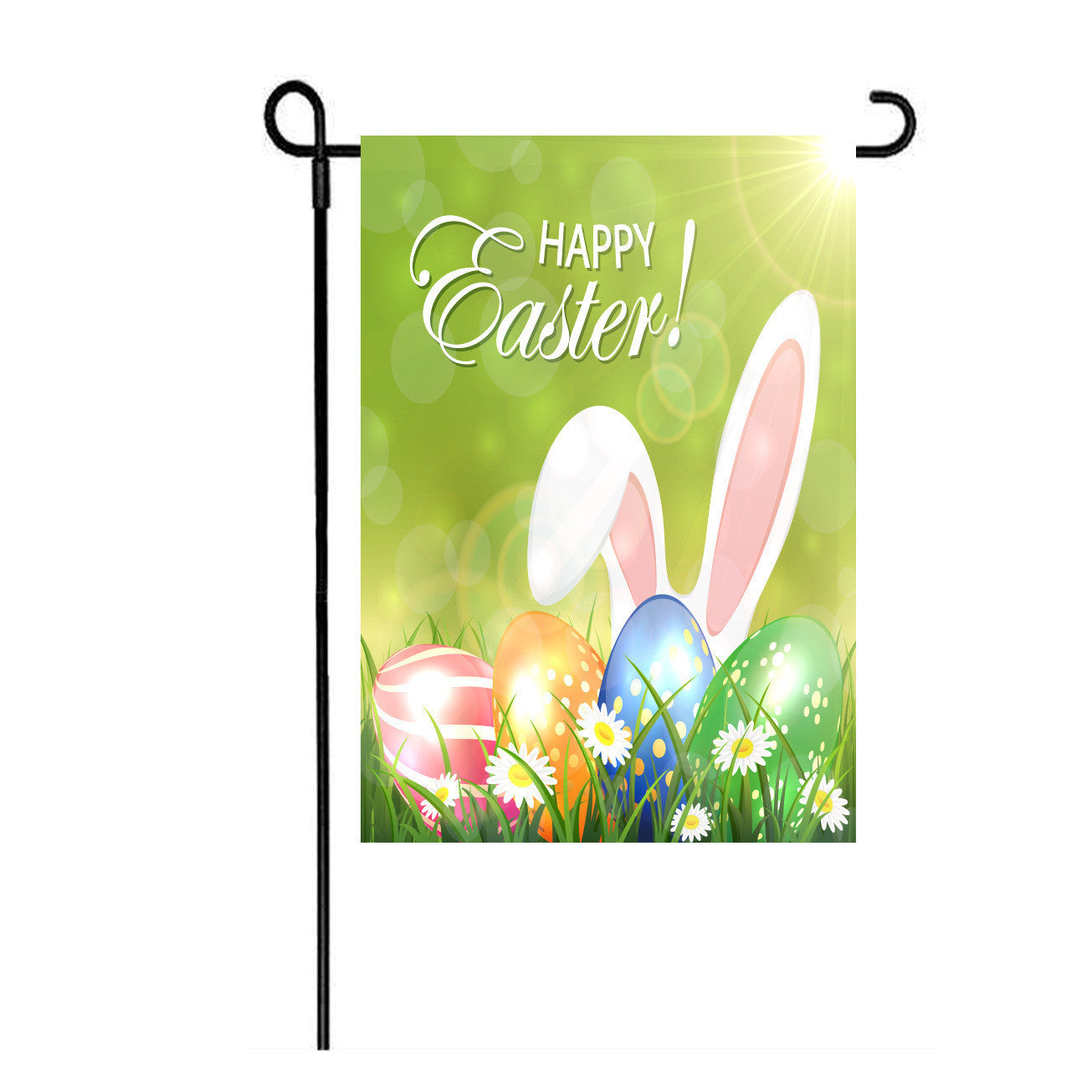 Sackleinen Osterhasen Gartenflagge