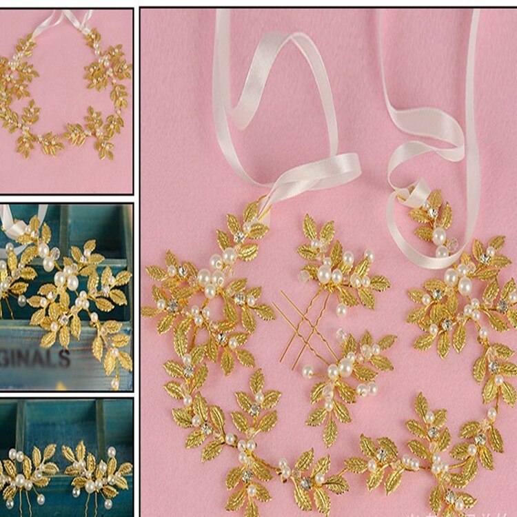 Cerchietto per capelli da sposa in stile retrò con perle fatto a mano.