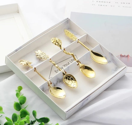 Goditi la tua vita, set di cucchiai da dessert