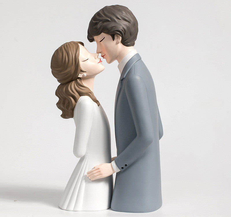 Adornos dulces para parejas, decoraciones de boda modernas, creativas y sencillas.