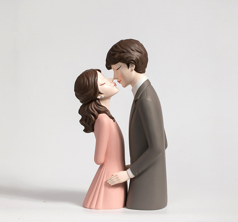 Adornos dulces para parejas, decoraciones de boda modernas, creativas y sencillas.