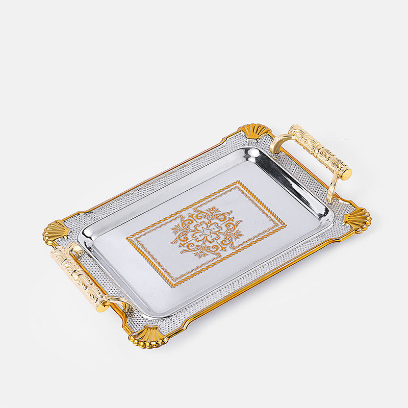 Point House und andere Edelstahl-Tabletts im europäischen Stil