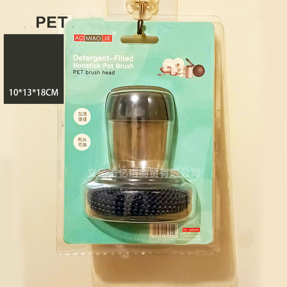 Limpiador de cepillos de palma con dispensador de jabón de cocina