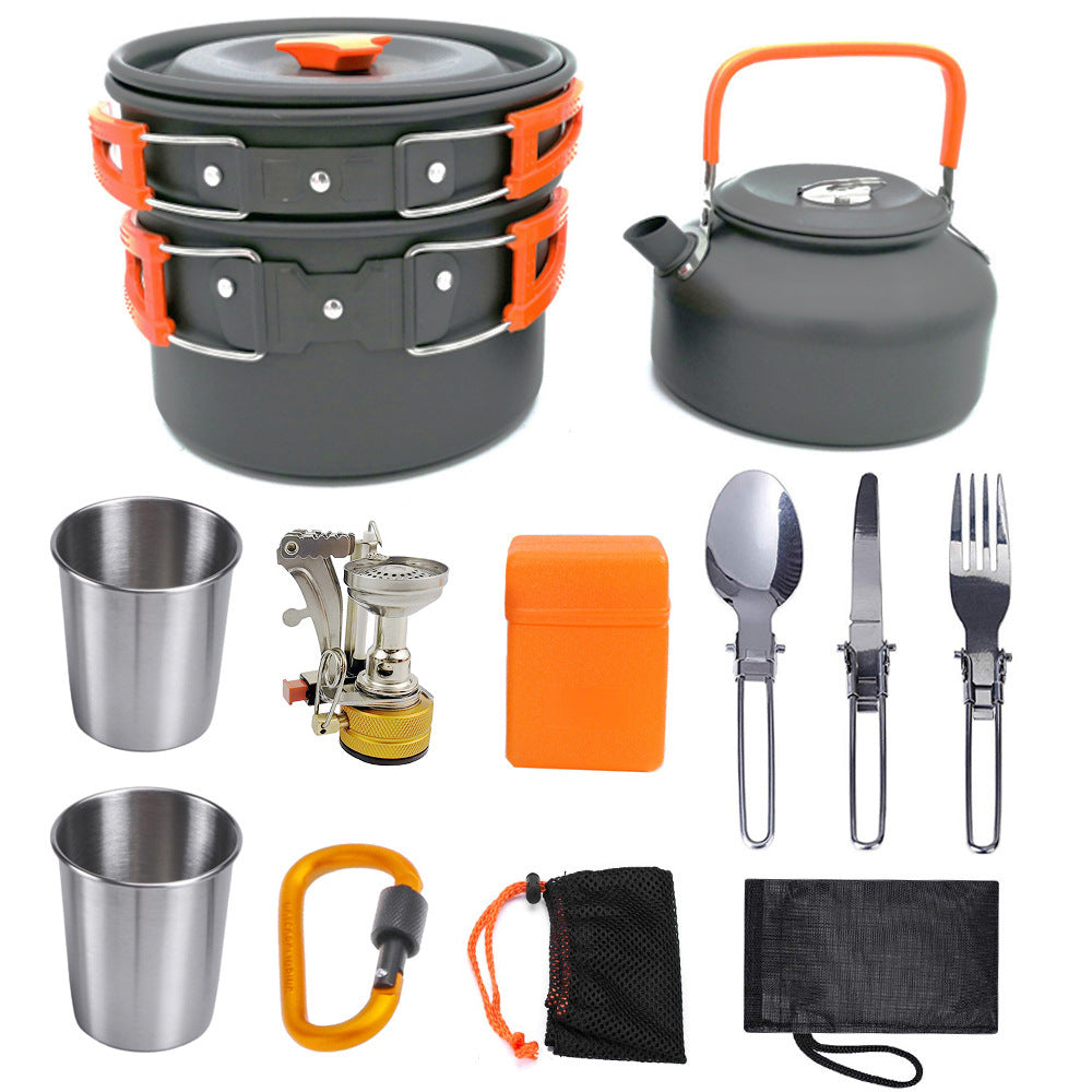 Cookware Kit Outdoor Camping Set Aluminum Equipment