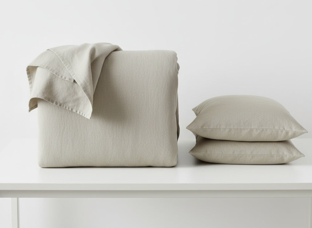 Copripiumino en algodón percalle – Tinta unita 