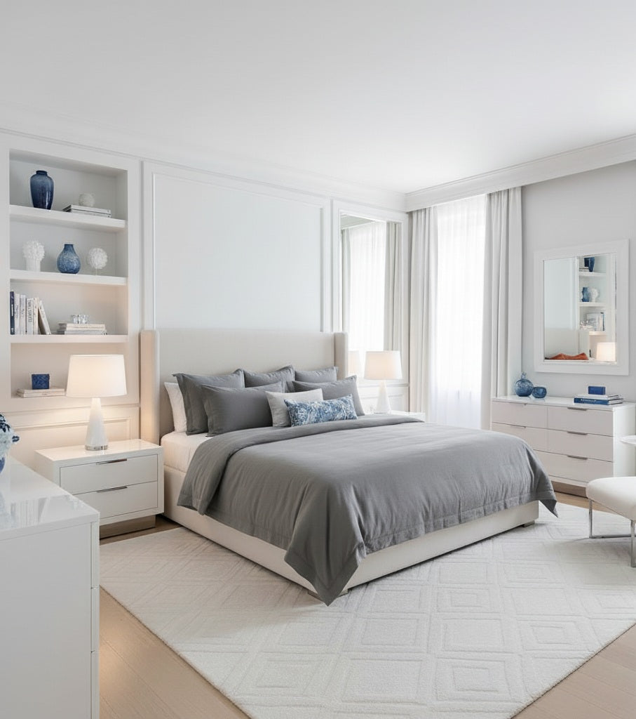 Copripiumino en algodón percalle – Tinta unita 