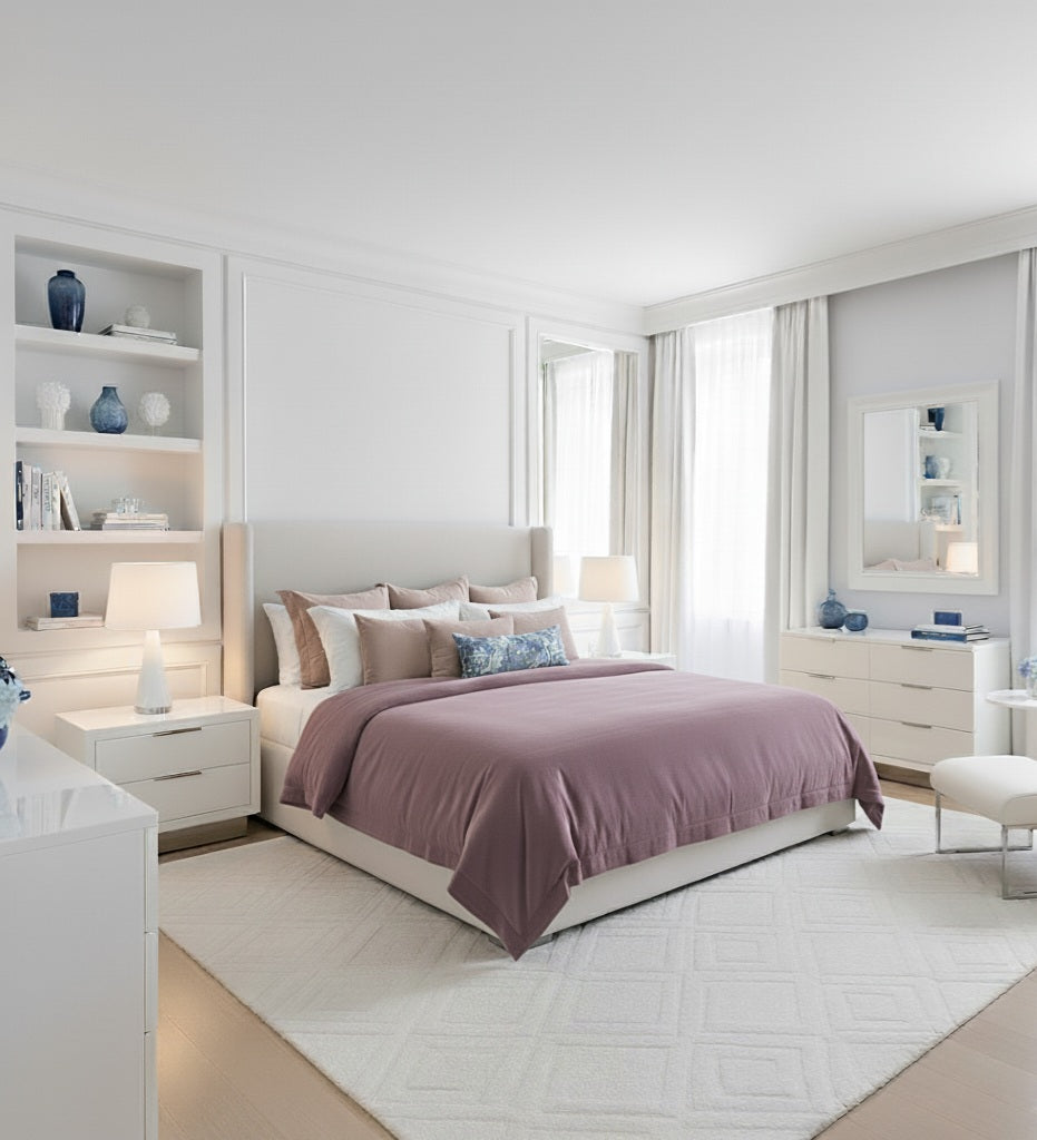 Copripiumino en algodón percalle – Tinta unita 