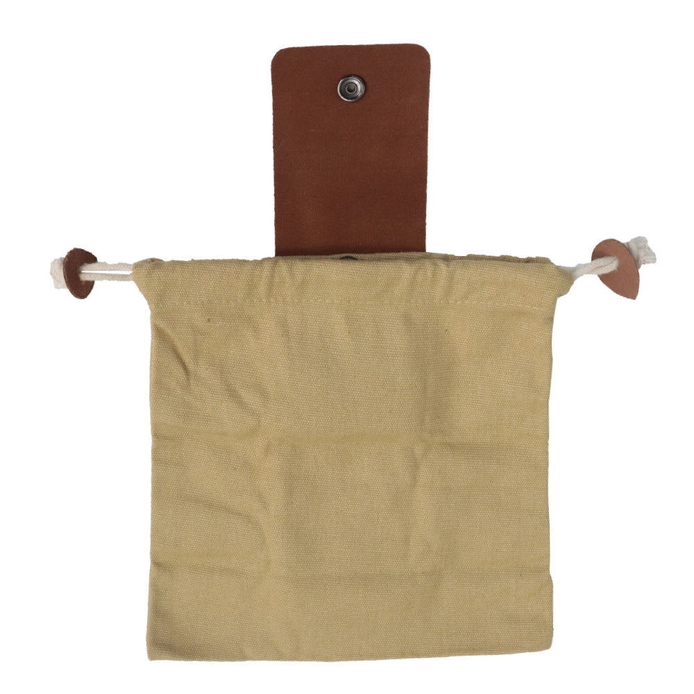 Leather Canvas Pouch Bag Camping or Hunting