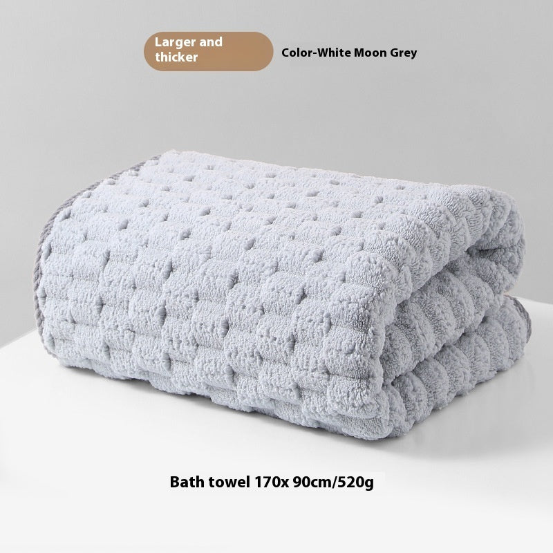 Toalla de baño Drizzling de talla grande, gruesa, clase A, forro polar coral