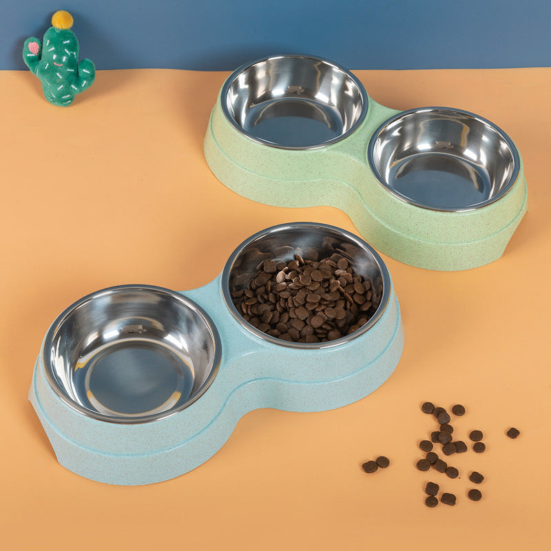 Pet Bowl Stainless Steel Double Functional