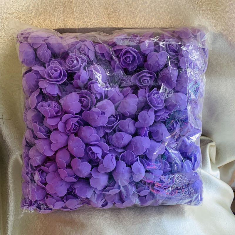 Diametro 3 cm Schiuma Rosa Fiori Artificiali 500 Pezzi