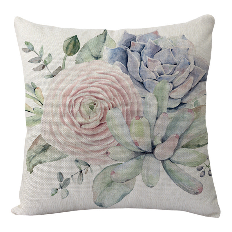 Luxurious comfort cushion, with floral design