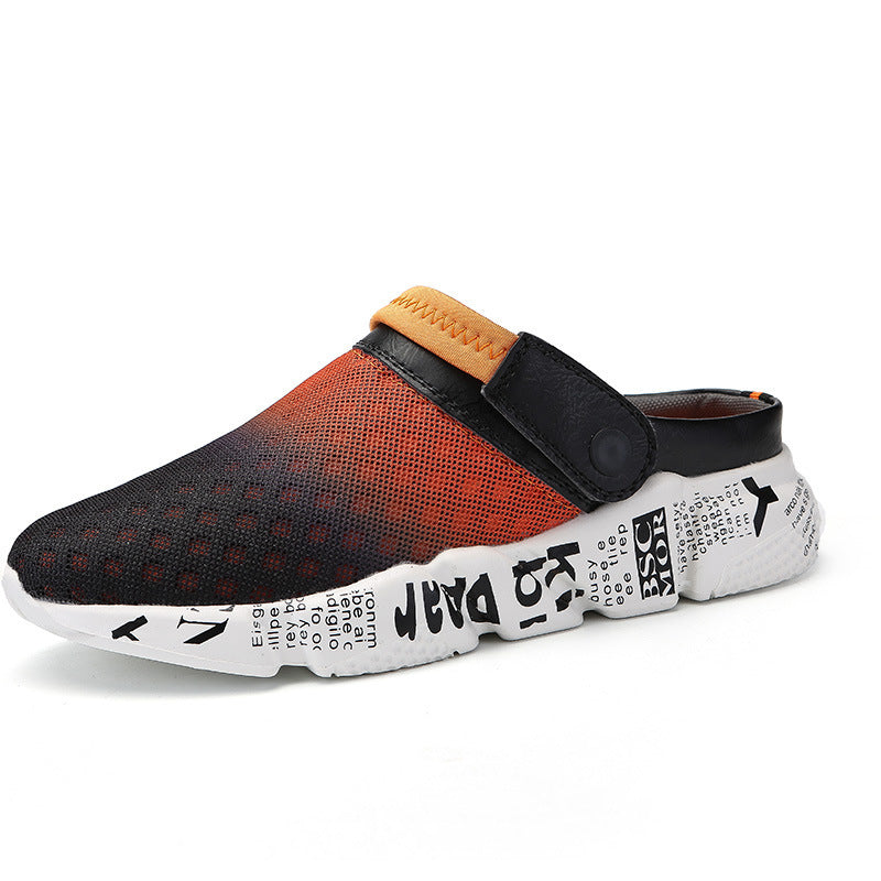 Shoes Men's Half Slippers Flip-flops Hole Shoes Summer Beach