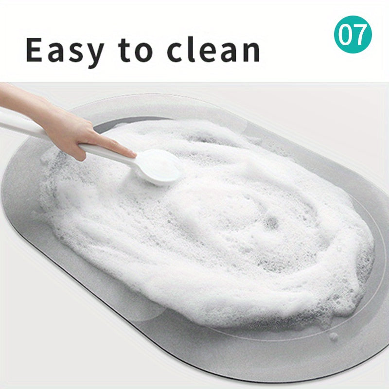 Vintage Style Earth Mat - Ultra Absorbent, Non-Slip Safety Mat for Bathroom, Kitchen, Prevents Slipping.