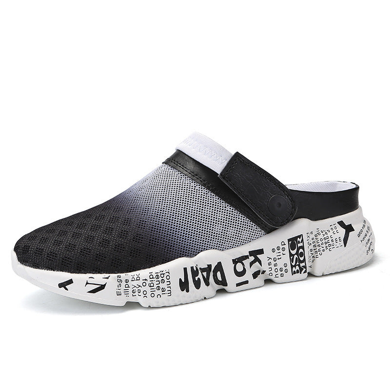 Shoes Men's Half Slippers Flip-flops Hole Shoes Summer Beach