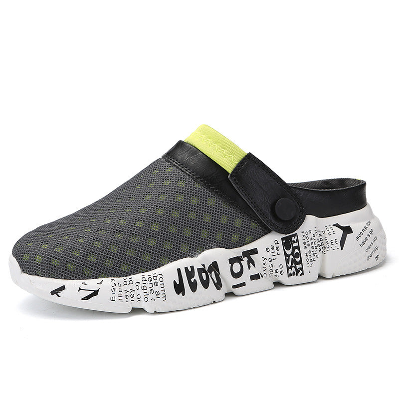 Shoes Men's Half Slippers Flip-flops Hole Shoes Summer Beach