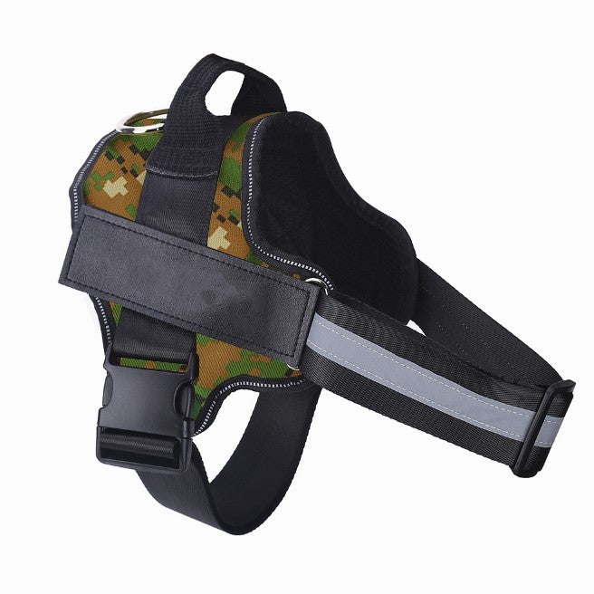 Anti-Zug-Hundegeschirr mit Reflektorstreifen – Personalisierbare, verstellbare Haustierweste