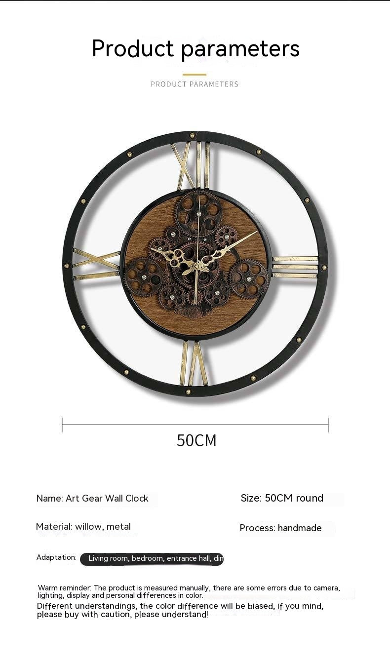 Clock Decorative Creative Mechanical Style