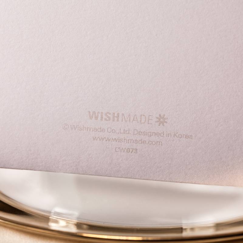 Invito di nozze bianco e oro.