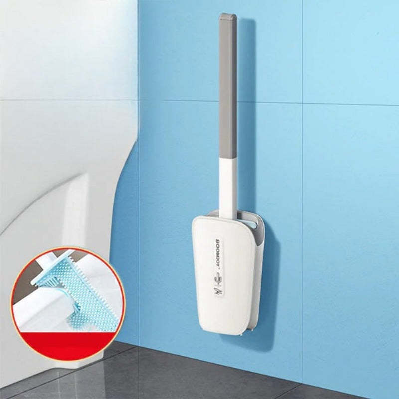 Cepillo de baño con cubo para montar en la pared