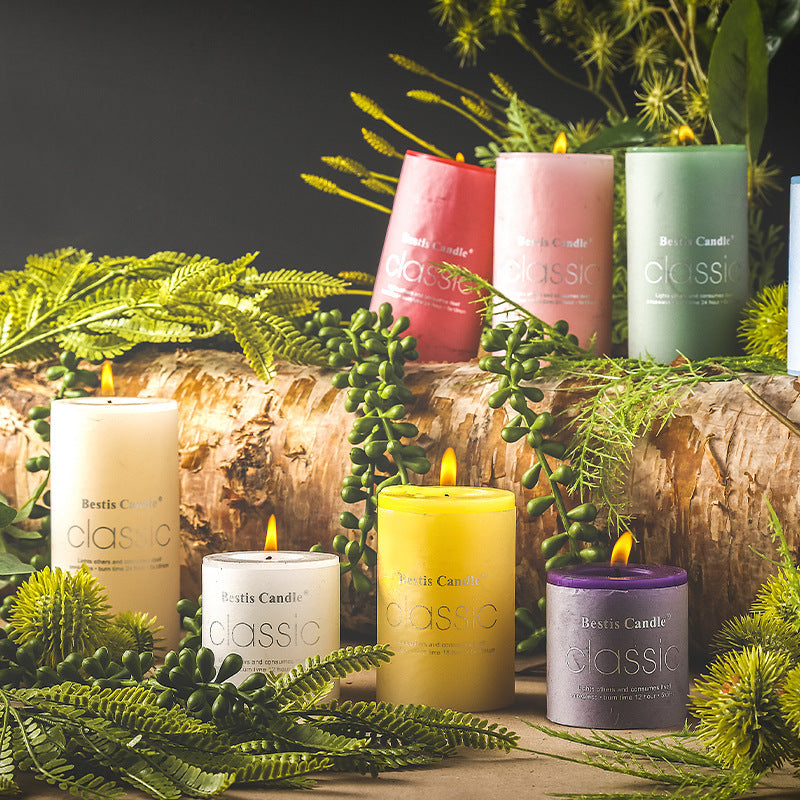 Kerze Brillanter Duft Rauchfrei Zylindrisch Farbe Aromatherapie