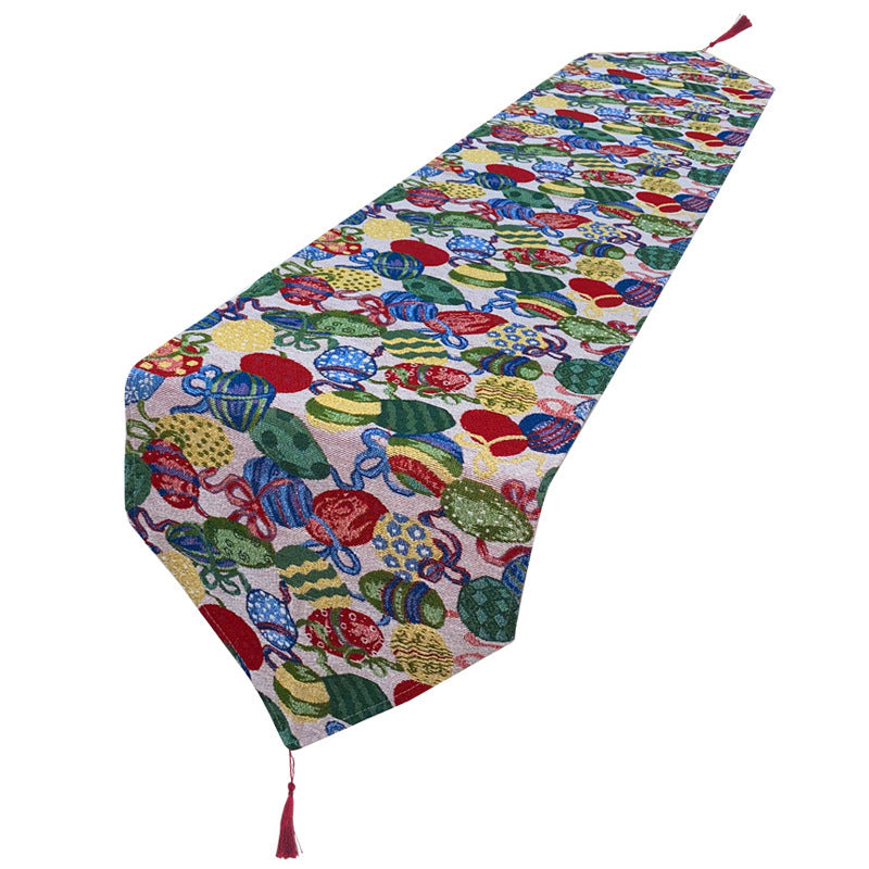 Tischläufer mit Osterhasen-Ei, Tischdecke im amerikanischen Dorfstil