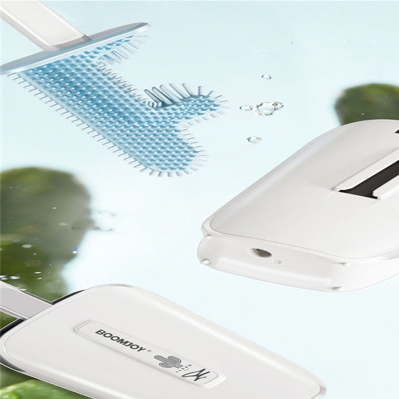 Cepillo de baño con cubo para montar en la pared