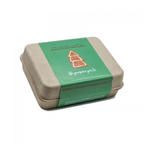 CONFEZIONE SAPONETTE NATALIZIE CALENDULA, ARANCIA E CANNELLA, EUCALIPTO, BERGAMOTTO