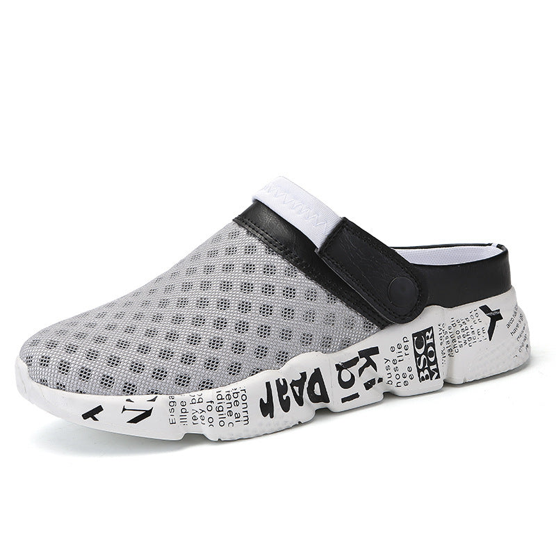 Shoes Men's Half Slippers Flip-flops Hole Shoes Summer Beach