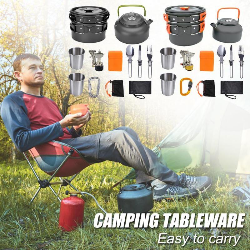 Cookware Kit Outdoor Camping Set Aluminum Equipment